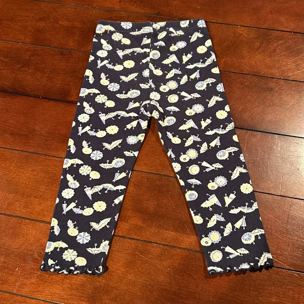 Gymboree Vintage 2003 Vacation Time Umbrella 100% cotton leggings Size 2T